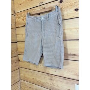 Toad&Co Mens Organic Cotton Herringbone Chino Shorts Khaki Tan Size 30